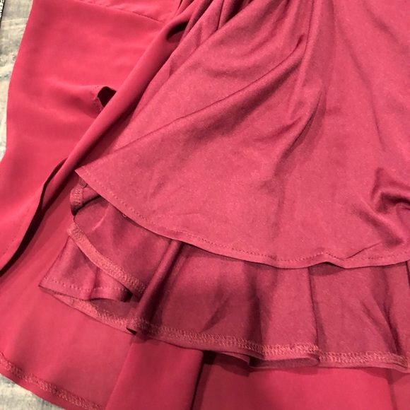 Pink Martini, Burgundy Cocktail Dress - Picture 9 of 10